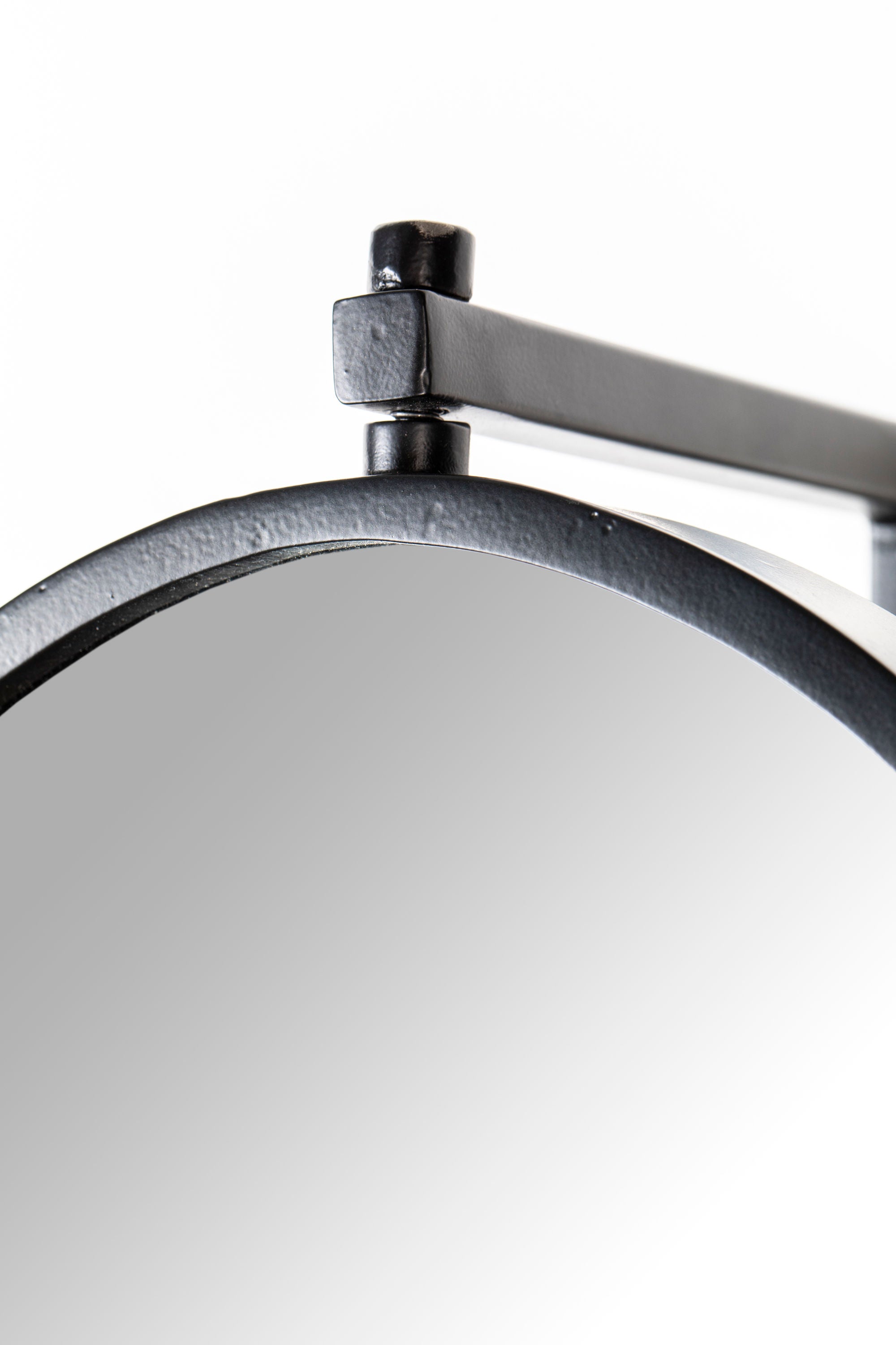 Lara Oval Black Wall Mirror